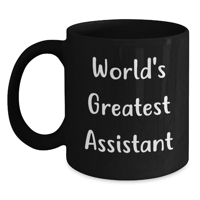 Funny World's Greatest Assistant Gifts for Birthday - Black Coffee Mug from Friends - Main