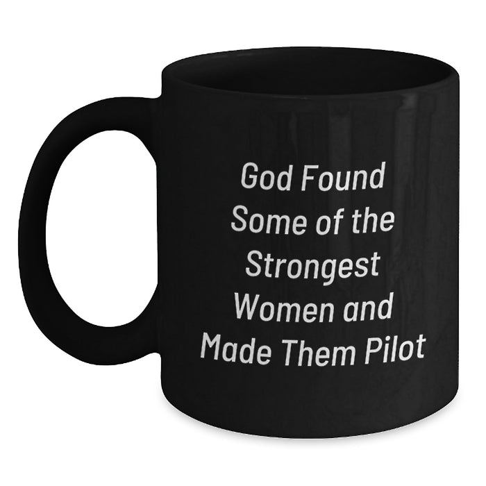 Funny Pilot Gifts for Friends and Coworkers - Gifts from Men and Women - Unique Graduation Gifts for Pilot Lovers - Black Coffee Mug - Main
