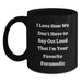 Funny Rescue Worker Gifts for Men, Black Coffee Mug - 'I Love How We Don't Have To Say Out Loud That I'm Your Favorite Rescue Worker' - Main