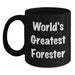 World's Greatest Forester Funny Black Coffee Mug Gifts from Men to Friends and Family on Christmas - Main