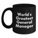 Funny World's Greatest General Manager Gifts for Men from Family on Birthday Unique Gifts - Main