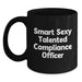 Funny 'Smart Sexy Talented Compliance Officer' Gifts from Friends Birthday Unique Mugs for Compliance Officer Men - Main