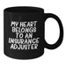 Funny Insurance Adjuster Gifts for Him, My Heart Belongs To An Insurance Adjuster Quote on Black Coffee Mug, Valentine's Unique Gifts from Friends to Insurance Adjuster Men - Additional
