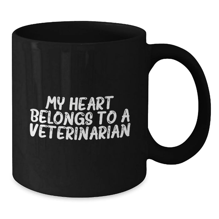 Funny Veterinarian Gifts from Friends - My Heart Belongs To A Veterinarian Birthday Unique Gift for Veterinarian Men and Women - Additional