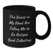 Funny Antique Book Collecting Gifts for Men - The Voices In My Head Are Telling Me To Go Antique Book Collecting Black Coffee Mug - Birthday Unique Gifts from Friends - Additional