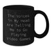 Funny Quirky Gift for Friends Playing Video Games, The Voices In My Head Are Telling Me To Go, Birthday Unique Gifts - Additional