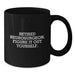 Funny Neurosurgeon Gifts, 'Figure It Out Yourself', Black Coffee Mug for Birthday, Gifts from Friends, Gifts for Neurosurgeon - Additional