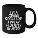 Crane Operator Gifts, Funny Christmas Mugs for Men, Women, Friends, Coworkers, Family, Black Coffee Mug, 'I'm A Crane Operator. I Speak Fluently In genius.' - Additional