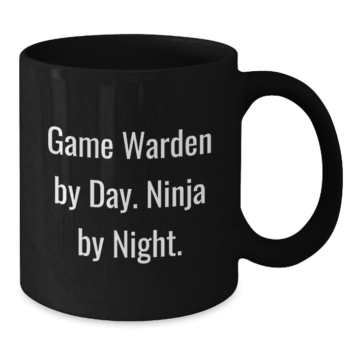Game Warden Ninja Coffee Mug Gifts from Friends, Birthday Unique Gifts for Game Wardens - Additional