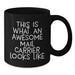 Funny Mail Carrier Gifts for Men - Awesome Mail Carrier Mugs, Birthday Unique Gifts from Friends, Black Coffee Mug, Inspirational Quote - Additional
