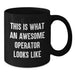 Awesome Operator Gifts for Men, Funny Black Coffee Mugs, Christmas Unique Gifts from Friends, Operator Mug - Additional