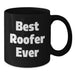Gifts for the Best Roofer Ever Funny Quote Funny Roofer Gifts for Men Christmas Unique Mugs Black Coffee Mug - Additional