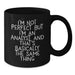 Funny Analyst Gifts for Christmas Morning, Black Coffee Mug from Friends,  I'm Not Perfect But I'm An Analyst And That's Basically The Same Thing - Additional