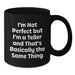Funny Teller Gifts for Teller, Birthday Unique Gifts from Friends, 11oz or 15oz Black Coffee Mug - Additional