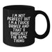 Funny Truck Driver Gifts from Friends for Birthday Unique Mugs I'm Not Perfect Black Coffee Mug, - Additional