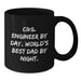 Civil Engineer Gifts for Men - Funny Quote Black Coffee Mug, Gifts from Dad for Christmas Unique Gifts - Additional