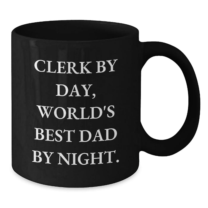 Cute Clerk Gifts from Family for Christmas Unique Best Dad Mugs - Additional