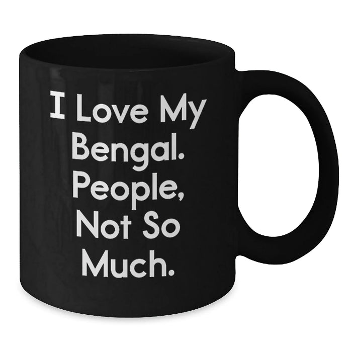 Funny Bengal Cat Black Coffee Mug Gifts from Friends for Bengal Cat Enthusiasts at Christmas Unique Gifts - Additional