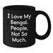 Funny Bengal Cat Black Coffee Mug Gifts from Friends for Bengal Cat Enthusiasts at Christmas Unique Gifts - Additional