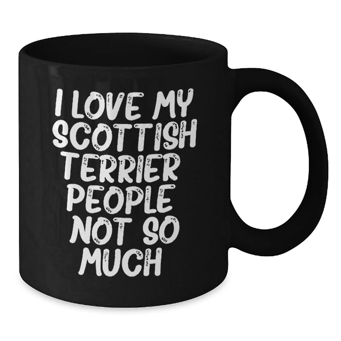 Funny Scottish Terrier Dog Lover Gifts for Men, Unique Black Coffee Mugs for Christmas Unique Gifts from Friends, Family, or Coworkers - Additional