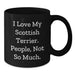 Funny Scottish Terrier Dog Gifts for Men and Women - Scottish Terrier Dog Lover Black Coffee Mug, Perfect Christmas Unique Gifts from Family and Friends - Additional