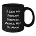 Funny Shetland Sheepdog Gifts for Men - Black Coffee Mug - Valentine's Unique Gifts from Friends - Additional