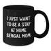 Bengal Cat Mom Funny Gifts from Mom to Daughter for Her Birthday Unique Black Coffee Mug - Additional
