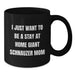 Giant Schnauzer Dog Mom Gifts - I Just Want To Be A Stay At Home Giant Schnauzer Mom Black Coffee Mug, Funny Giant Schnauzer Dog Mugs For Christmas - Additional