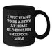 Funny Old English SheepDog Mom Gifts from Friends to Graduation Unique Gifts for Old English SheepDog Lovers - Black Coffee Mug - Additional