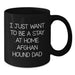 Funny Afghan Hound Dog Gifts from Men, Women, Friends, or Family for Dad - I Just Want To Be A Stay At Home Afghan Hound Dad Black Coffee Mug, Christmas Unique Presents - Additional