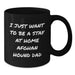 Funny Afghan Hound Dog Gifts for Men from Men - 'I Just Want To Be A Stay At Home Afghan Hound Dad' Black Coffee Mug, Perfect Christmas Unique Presents - Additional