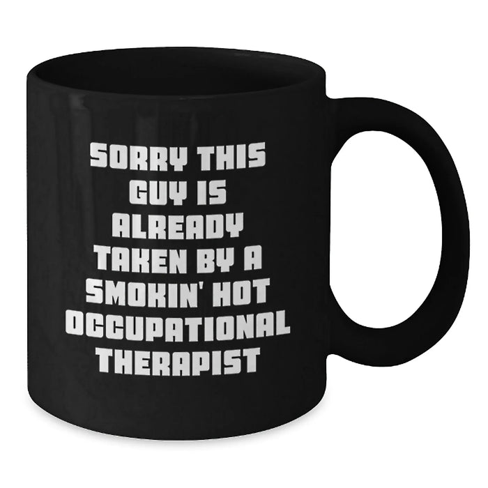 Funny Occupational Therapist Gifts for Men or Women Black Coffee Mug for Christmas Unique Presents from Friends or Family - Additional