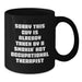 Funny Occupational Therapist Gifts for Men or Women Black Coffee Mug for Christmas Unique Presents from Friends or Family - Additional