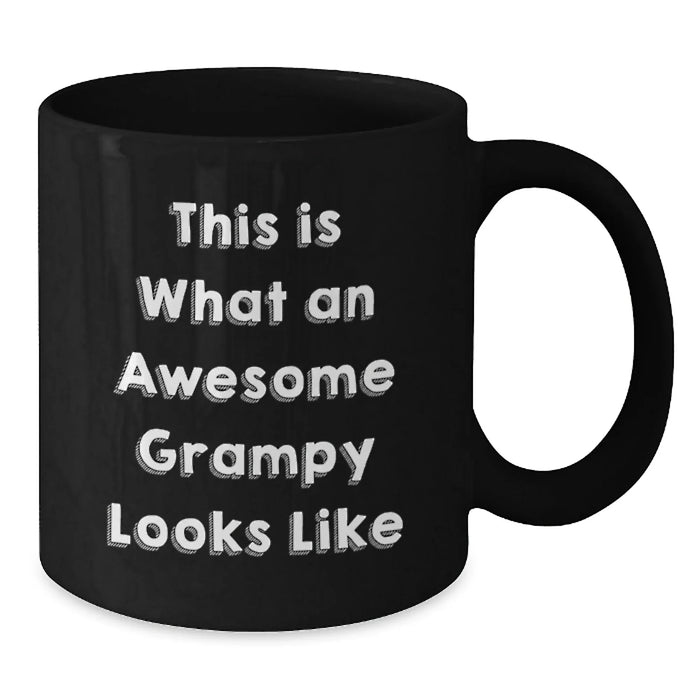 Funny Grampy Gifts, Best Black Coffee Mugs for Grampy, Birthday Unique Gifts from Grampy Enthusiasts - Additional