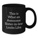 Funny Sister-in-law Gifts from Men, Women, Friends, or Family - This Is What An Awesome Sister-in-law Looks Like Birthday Unique Gifts for Sister-in-law - Additional