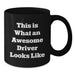 Funny Driver Gifts from Friends for Awesome Drivers on the Road to Graduation, Black Coffee Mug, 11oz or 15oz - Additional