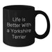 Yorkshire Terrier Dog Lovers Funny Black Coffee Mug Gifts from Friends for Birthday - Additional