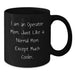 Funny Operator Mom Gifts Black Coffee Mug, Inspired by I Am An Operator Mom Except Much Cooler, for Operator Mom Graduation - Additional