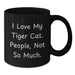Funny Tiger Cat Lover Gifts from Friends and Family for Men and Women Black Coffee Mug for Christmas Morning - Additional