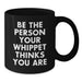 Whippet Dog Lover Gifts from Friends for Whippet Dog Enthusiasts Black Coffee Mug - Funny Quote - Additional