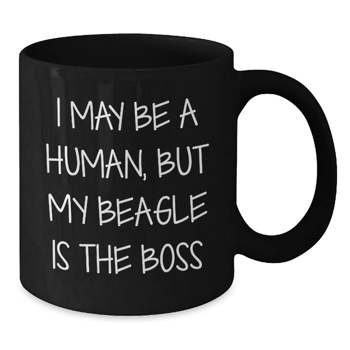 Beagle Dog Lover Gifts from Men to Friends, Funny Black Coffee Mug for Birthday Unique Gifts - Additional