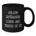 Funny Golden Retriever Lover Gifts from Mom for Women on Birthday Unique Mug - Additional