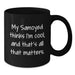 Funny Samoyed Dog Gifts for Men Women Friends on Valentine's Black Coffee Mugs from Family - Additional