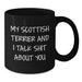 Funny Scottish Terrier Dog Mugs, Gifts from Friends to Scottish Terrier Dog Lover, Black Coffee Mug, Perfect for Christmas - Additional