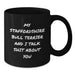 Funny Staffordshire Bull Terrier Dog Gifts, Black Coffee Mug for Birthday, 'My Staffordshire Bull Terrier And I Talk Shit About You' Quote from Friends, Gifts from Family, Gifts for Men - Additional