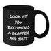 Funny Drafter Gifts for Men from Family - Christmas Unique Mug, 'Look At You Becoming A Drafter And Shit', Black Coffee Mug - Additional