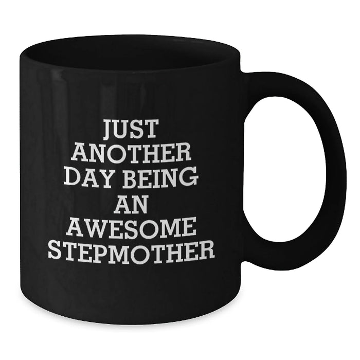 Funny Stepmother Gifts from Family for Stepmother, Unique Black Coffee Mug, Christmas Unique Gifts - Additional