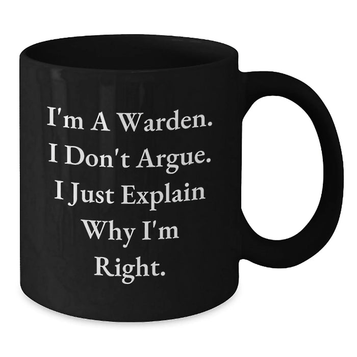Funny Warden Gifts for Men from Friends at Christmas - Additional