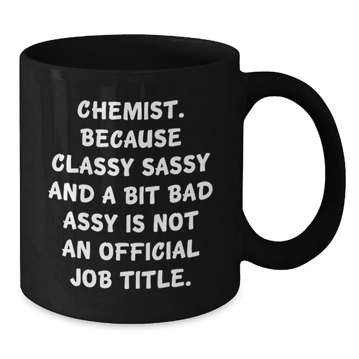 Funny Chemist Black Coffee Mugs Gifts from Friends and Family for Christmas Unique Presents - Additional