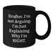 Funny Drafter Gifts from Friends and Family, Best Black Coffee Mug for Drafter Enthusiasts, Christmas Unique Gifts - Additional